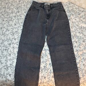 Abercrombie & Fitch Washed Black High Rise Jeans
